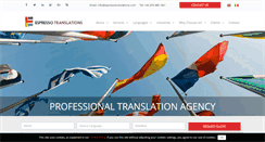 Desktop Screenshot of espressotranslations.com